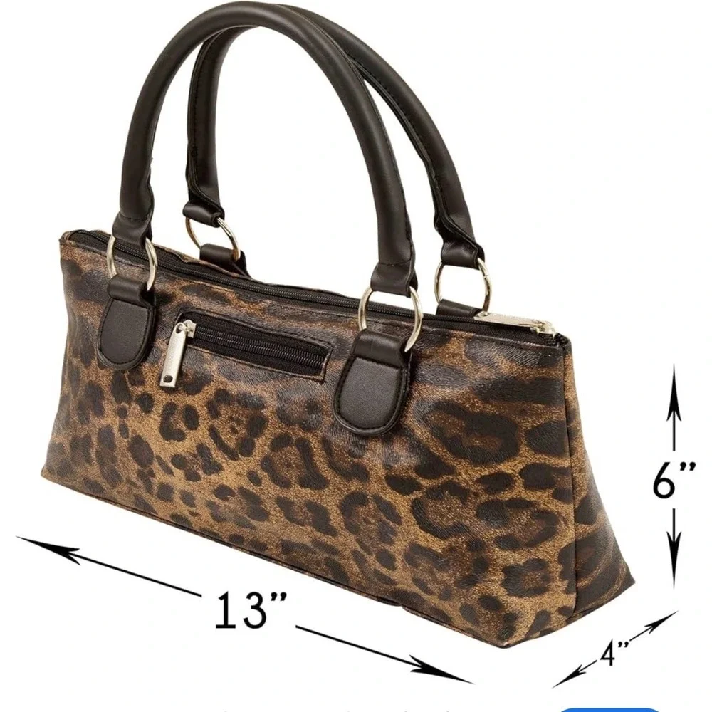 Primeware Insulated Wine Tote Bag Cougar Leopard Animal Print Thermal Carrier